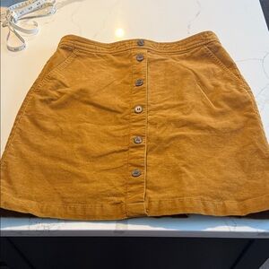 Jcrew Button-Front Tan Skirt